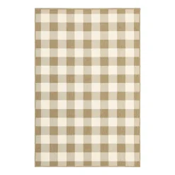 Covington Home Martinique Gingham Plaid Indoor Outdoor Rectangular Accent Rug