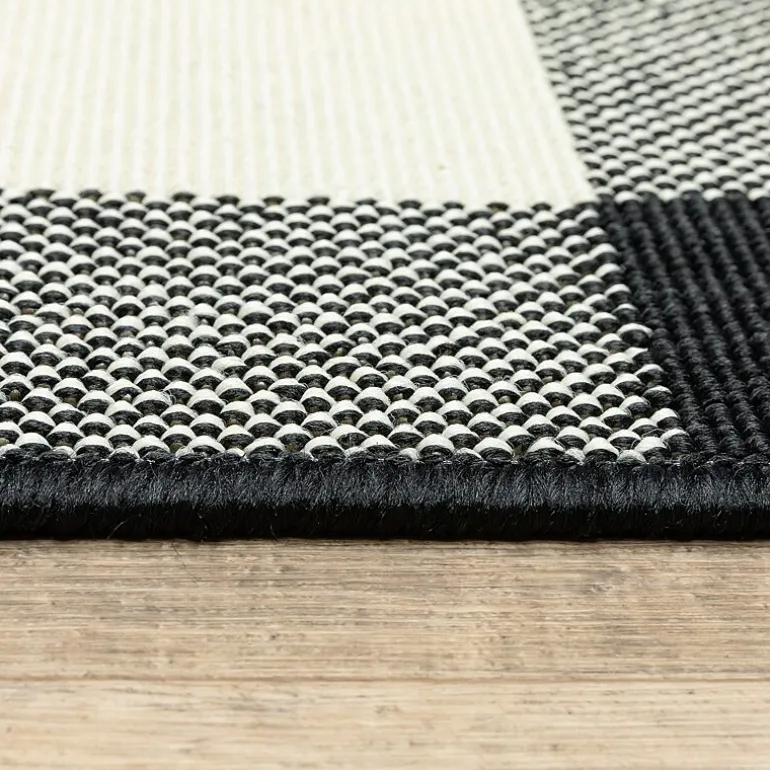 Covington Home Martinique Gingham Plaid Indoor Outdoor Rectangular Accent Rug