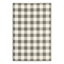 Covington Home Martinique Gingham Plaid Indoor Outdoor Rectangular Accent Rug