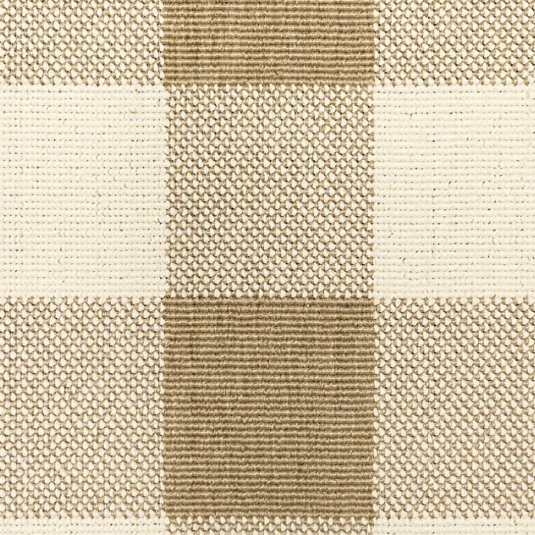 Covington Home Martinique Gingham Plaid Indoor Outdoor Rectangular Accent Rug