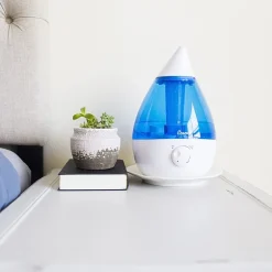 Crane Drop 1 Gallon Ultrasonic Cool Mist Humidifier - Blue/White