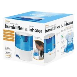Crane 0.5 Gallon 2-In-1 Warm Mist Humidifier & Personal Steam Inhaler