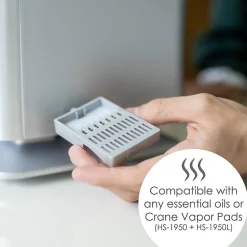 Crane 1.2 Gallon Ultrasonic Warm & Cool Mist Humidifier w/ Remote