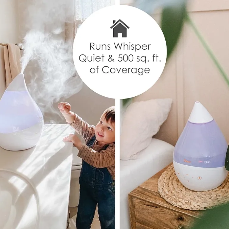 Crane 4-In-1 Top Fill 1 Gallon Cool Mist Humidifier with Sound Machine - White