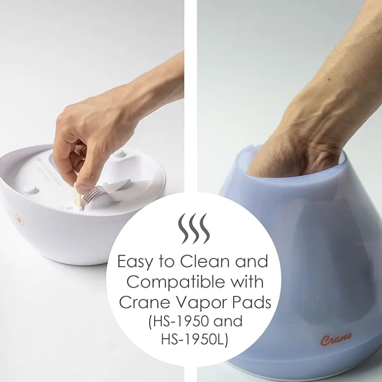 Crane 4-In-1 Top Fill 1 Gallon Cool Mist Humidifier with Sound Machine - White