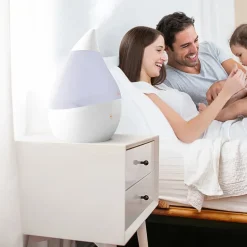 Crane 4-In-1 Top Fill 1 Gallon Cool Mist Humidifier with Sound Machine - White