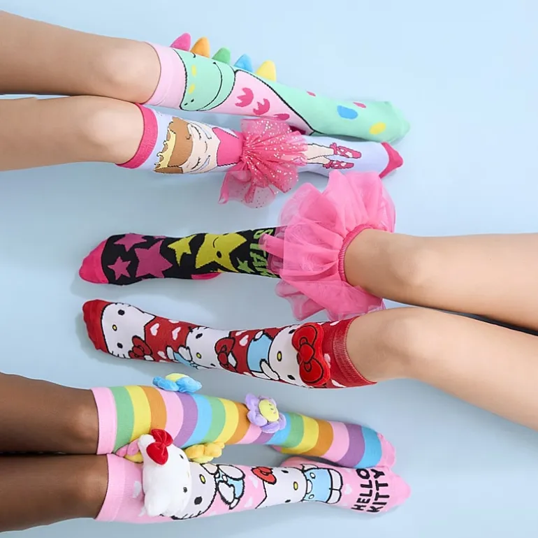 Crazy Sock Big Kid Unisex 1 Pair Hello Kitty Knee High Socks