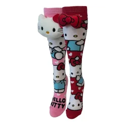 Crazy Sock Big Kid Unisex 1 Pair Hello Kitty Knee High Socks