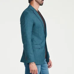 CRICKETEER™ Mens Checked Stretch Fabric Regular Fit Sport Coat