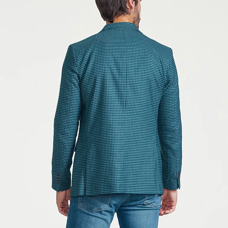 CRICKETEER™ Mens Checked Stretch Fabric Regular Fit Sport Coat