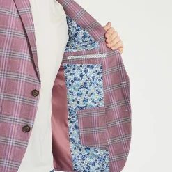 CRICKETEER™ Mens Plaid Stretch Fabric Regular Fit Sport Coat