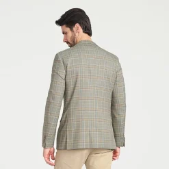 CRICKETEER™ Mens Plaid Stretch Fabric Regular Fit Sport Coat