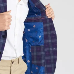 CRICKETEER™ Mens Plaid Stretch Fabric Regular Fit Sport Coat