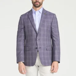 CRICKETEER™ Mens Plaid Stretch Fabric Regular Fit Sport Coat