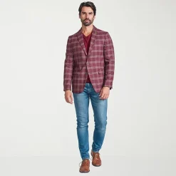 CRICKETEER™ Mens Plaid Stretch Fabric Regular Fit Sport Coat