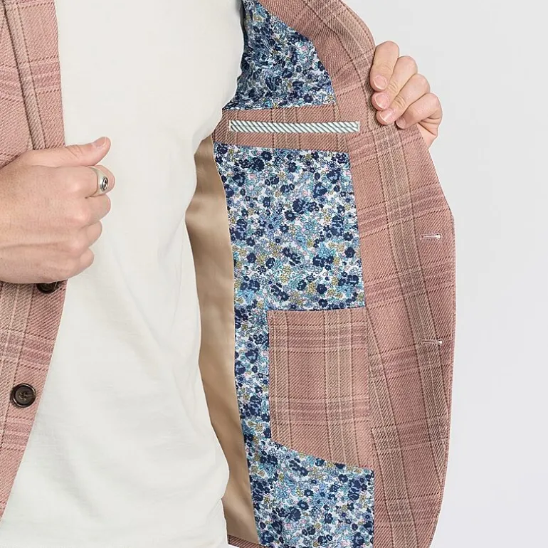 CRICKETEER™ Mens Plaid Stretch Fabric Regular Fit Sport Coat