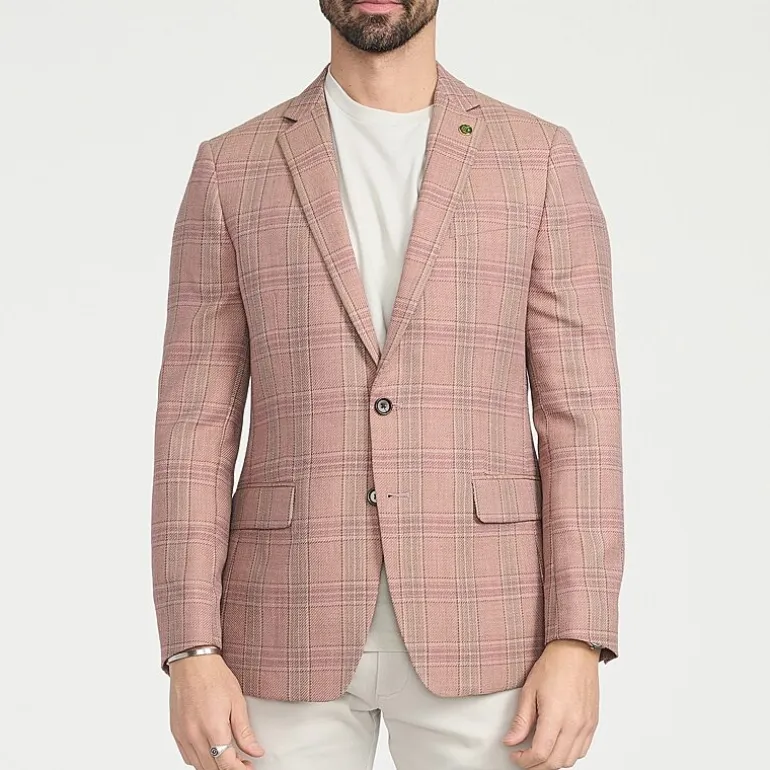 CRICKETEER™ Mens Plaid Stretch Fabric Regular Fit Sport Coat