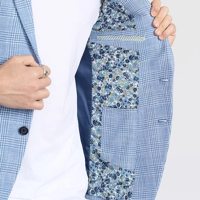 CRICKETEER™ Mens Plaid Stretch Fabric Regular Fit Sport Coat
