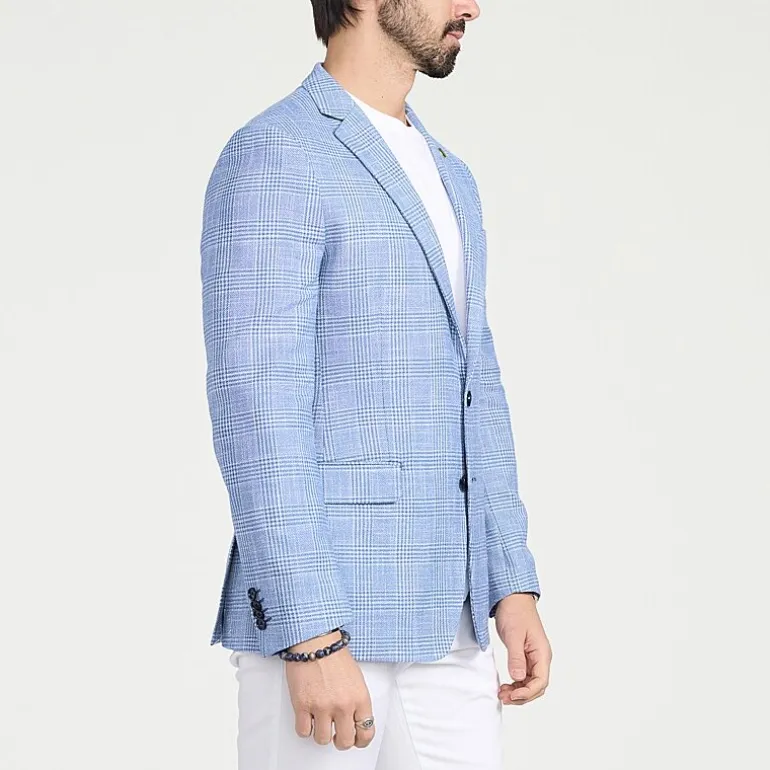CRICKETEER™ Mens Plaid Stretch Fabric Regular Fit Sport Coat
