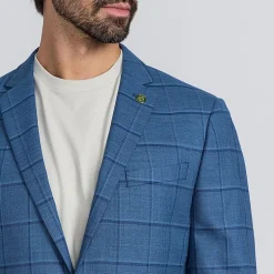 CRICKETEER™ Mens Windowpane Stretch Fabric Regular Fit Sport Coat