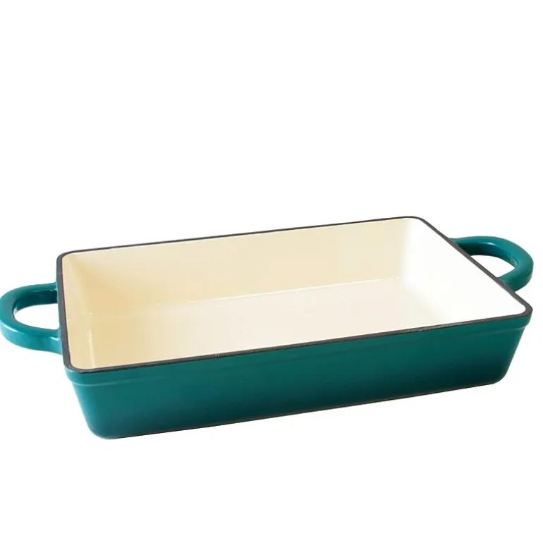 Crock Pot Artisan Enameled Cast Iron 13" Rectangular Lasagna Pan