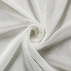 Crystal Sheer Rod Pocket Sheer Set of 2 Curtain Panel