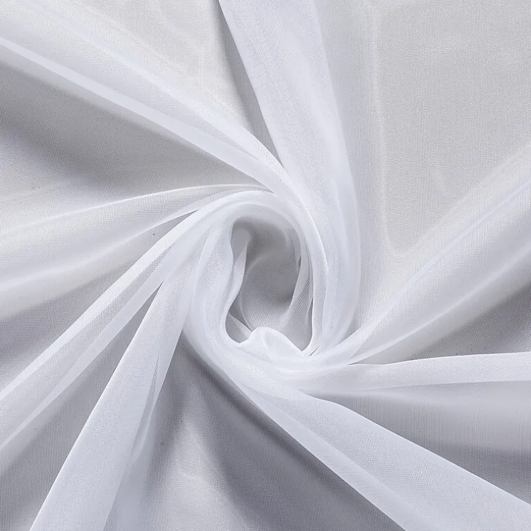 Crystal Sheer Rod Pocket Sheer Set of 2 Curtain Panel
