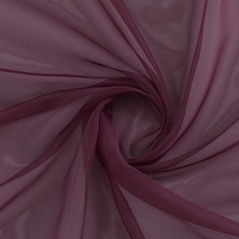 Crystal Sheer Rod Pocket Sheer Set of 2 Curtain Panel