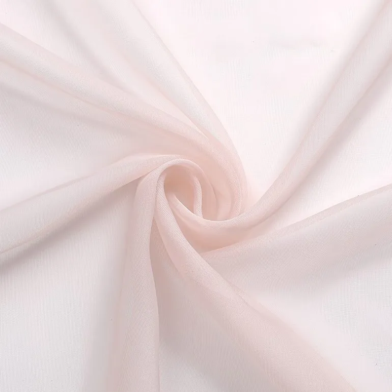 Crystal Sheer Rod Pocket Sheer Set of 2 Curtain Panel