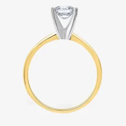 1 CT. Lab-Grown (G-H / SI1-SI2) Diamond Princess-cut Solitaire Engagement Ring in 10K Gold