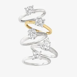 1 CT. Lab-Grown (G-H / SI1-SI2) Diamond Princess-cut Solitaire Engagement Ring in 10K Gold