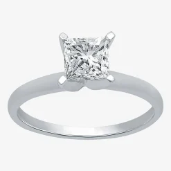 1 CT. Lab-Grown (G-H / SI1-SI2) Diamond Princess-cut Solitaire Engagement Ring in 10K Gold