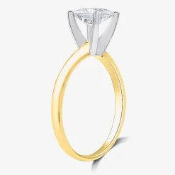 1 CT. Lab-Grown (G-H / SI1-SI2) Diamond Princess-cut Solitaire Engagement Ring in 10K Gold