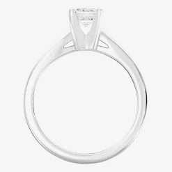 1 CT. Lab-Grown (G / SI2) Diamond Emerald-Cut Solitaire Engagement Ring in 10K or 14K Gold