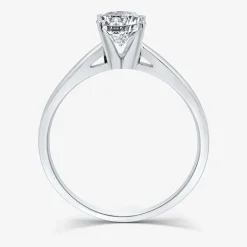 1 CT. Lab-Grown (G / SI2) Diamond Oval Solitaire Engagement Ring in 10K or 14K Gold