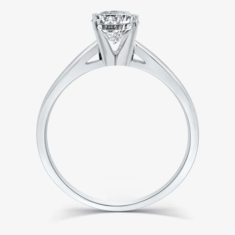 1 CT. Lab-Grown (G / SI2) Diamond Oval Solitaire Engagement Ring in 10K or 14K Gold