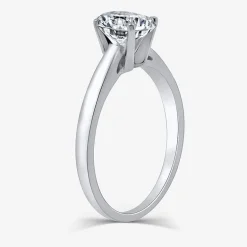 1 CT. Lab-Grown (G / SI2) Diamond Oval Solitaire Engagement Ring in 10K or 14K Gold