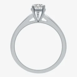 1 CT. Lab-Grown (G / SI2) Diamond Pear Solitaire Engagement Ring in 10K or 14K Gold