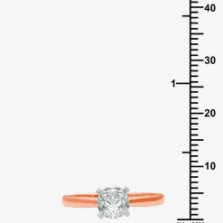1 CT. Lab-Grown (G / SI2) Diamond Round Solitaire Engagement Ring in 10K Gold