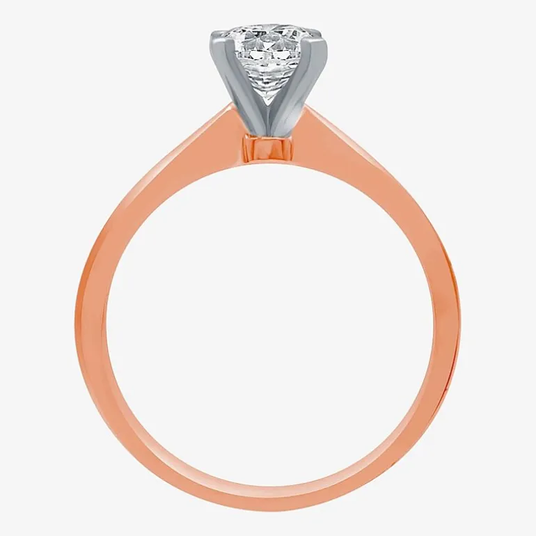 1 CT. Lab-Grown (G / SI2) Diamond Round Solitaire Engagement Ring in 10K Gold