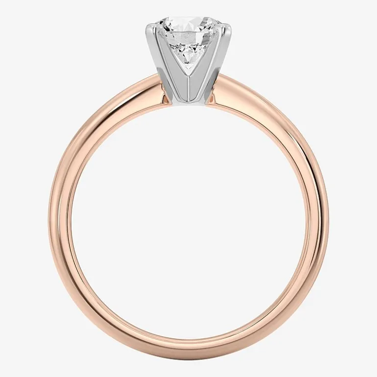 1 CT. Lab-Grown (G / SI2) Diamond Round Solitaire Engagement Ring in 10K Gold