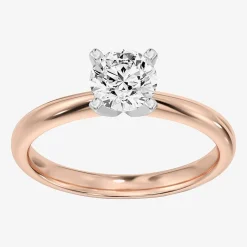 1 CT. Lab-Grown (G / SI2) Diamond Round Solitaire Engagement Ring in 10K Gold