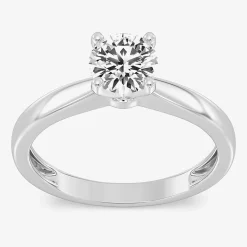 1 CT. Lab-Grown (G / SI2) Diamond Round Solitaire Engagement Ring in 10K Gold