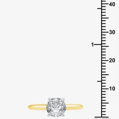 1 1/4 CT. Lab-Grown (G / SI2) Diamond Round Solitaire Engagement Ring In 14k Gold