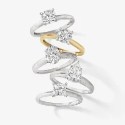 1 CT. Lab-Grown (G / SI1-SI2) Diamond Marquise-cut Solitaire Engagement Ring in 10K or 14K Gold
