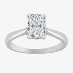 1 1/2 CT. Lab-Grown (G / VS2)  Diamond 14K Gold Radiant-Cut Solitaire Engagement Ring