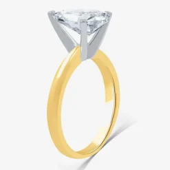 3 CT. Lab-Grown (G / VS2)  Diamond Pear Solitaire Engagement Ring in14K Gold