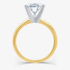 3 CT. Lab-Grown (G / VS2) Diamond Pear Solitaire Engagement Ring in14K Gold