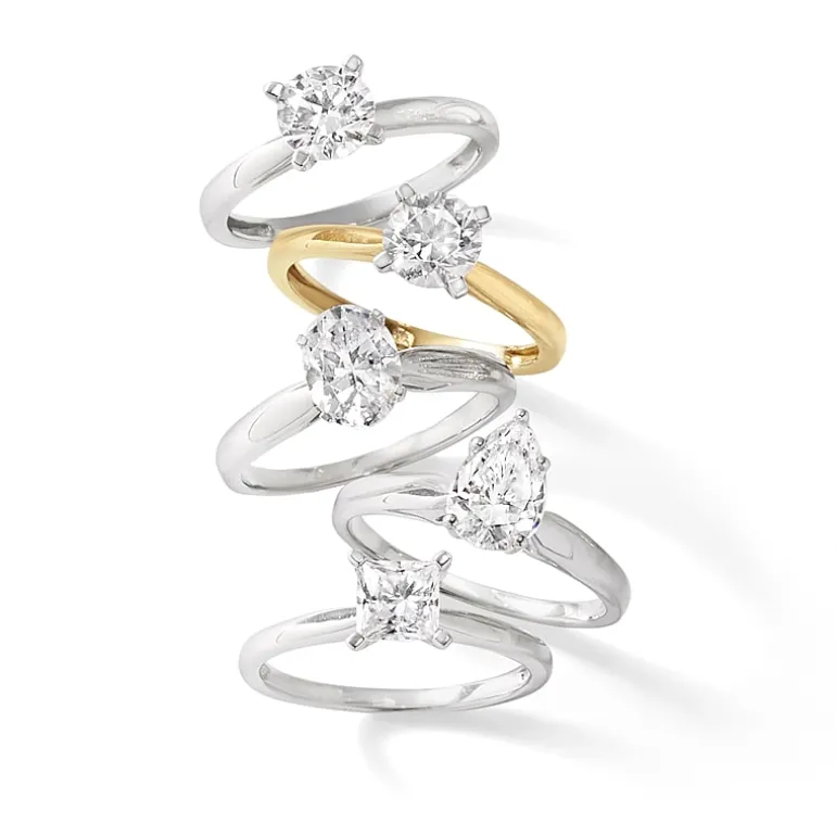 1 CT. Lab-Grown (G / VS2) Diamond Radiant-cut Solitaire Engagement Ring in 10K Gold