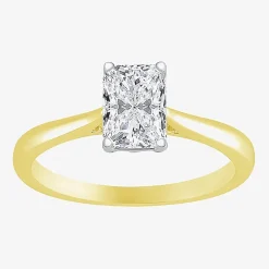 1 CT. Lab-Grown (G / VS2) Diamond Radiant-cut Solitaire Engagement Ring in 10K Gold